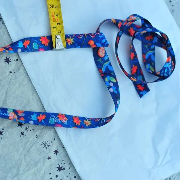 Colorful Italian Floral Satin Trim for Your Hat DIY - Picture 2 of 3